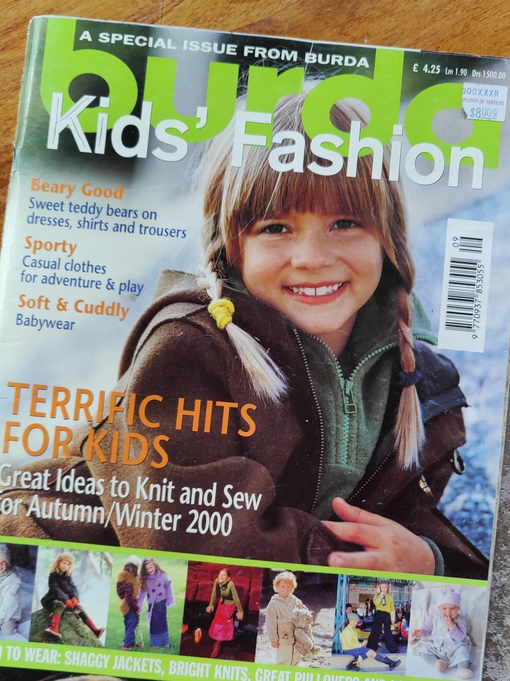 Burda Kids' Fashion Patterns Magazine -A/W 2000 Y2k